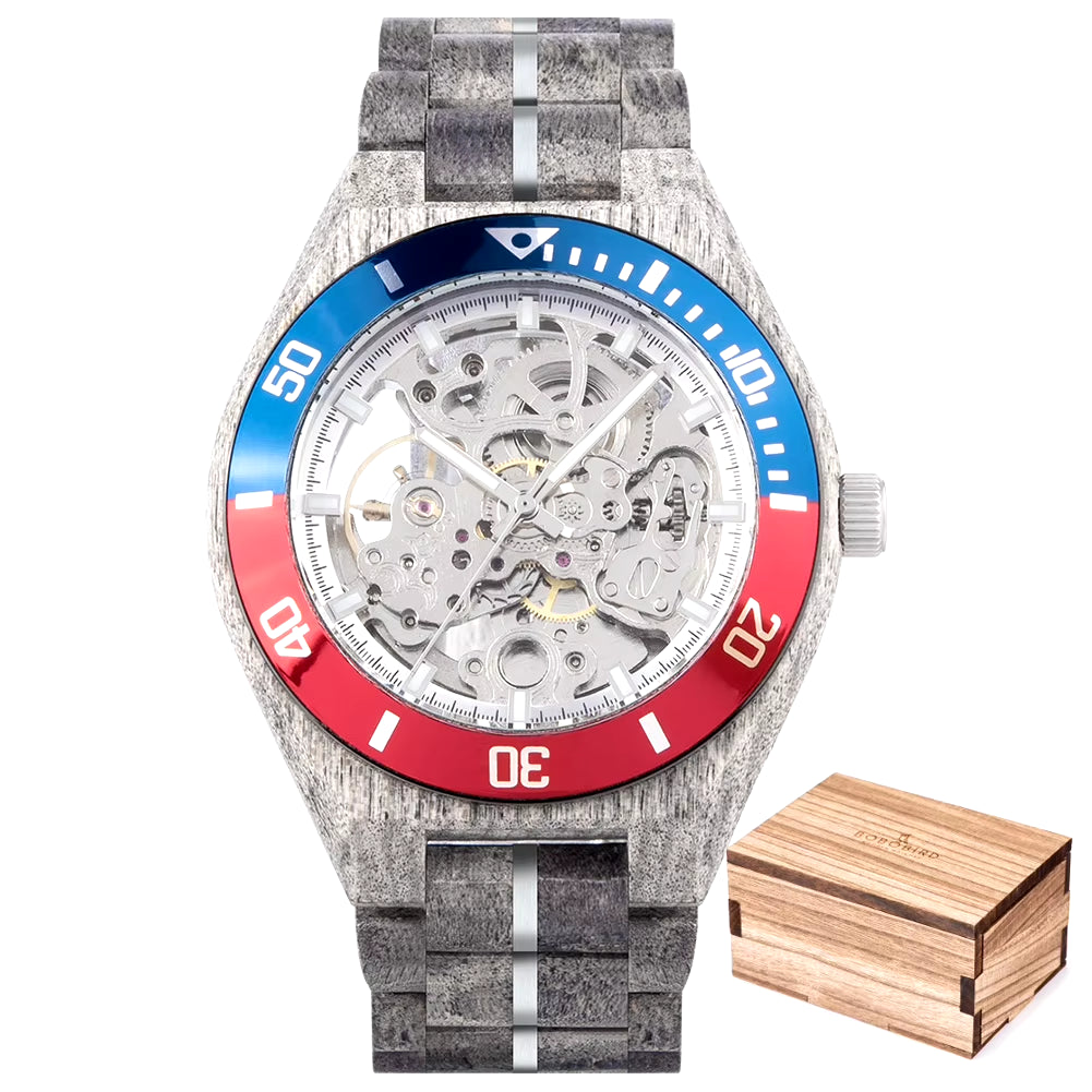 Wood Mechanical Watch Men Relogio Masculino Big Mens Watches Top Brand Luxury Timepieces Erkek Kol Saati Dropshipping