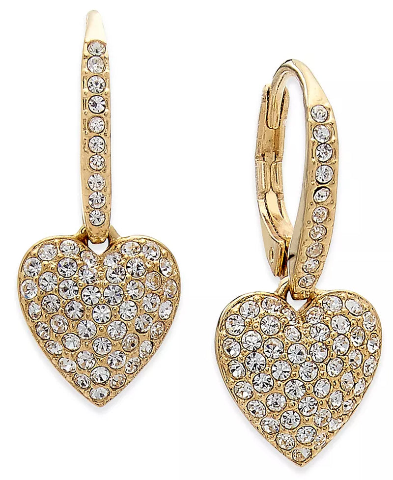 Pavã© Heart Drop Earrings, Created for Macy'S