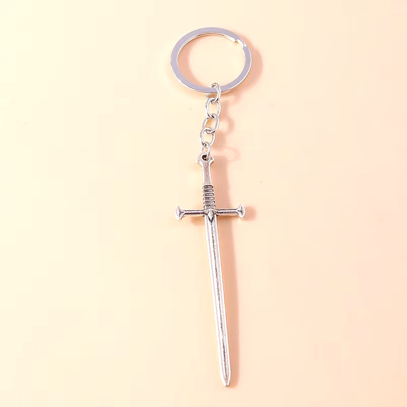 Fashion Cross Keychain for Women Men Gold Color Dazzling Crystal Religious Jesus Crucifix Key Rings Chain Christian Jewelry