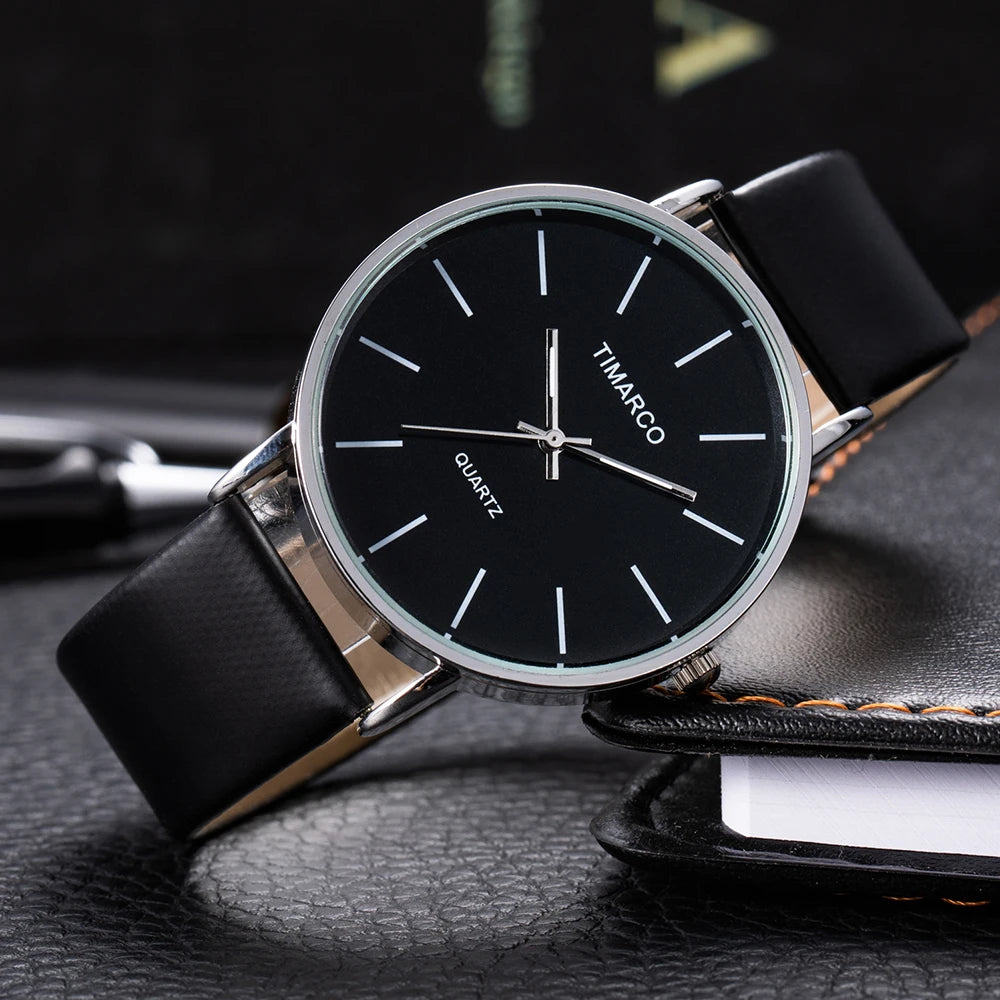 Luxury Women Watches 2023 New Stylish Silver Minimalist Business Ladies Quartz Watch Breathable Leather Steel Clock Reloj Mujer