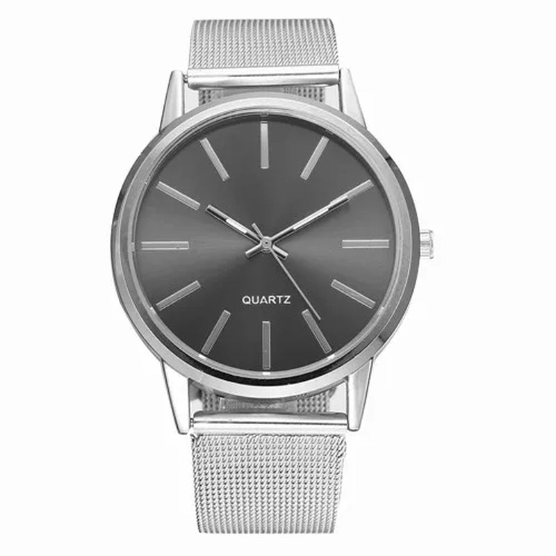 Luxury Women Watches 2023 New Stylish Silver Minimalist Business Ladies Quartz Watch Breathable Leather Steel Clock Reloj Mujer